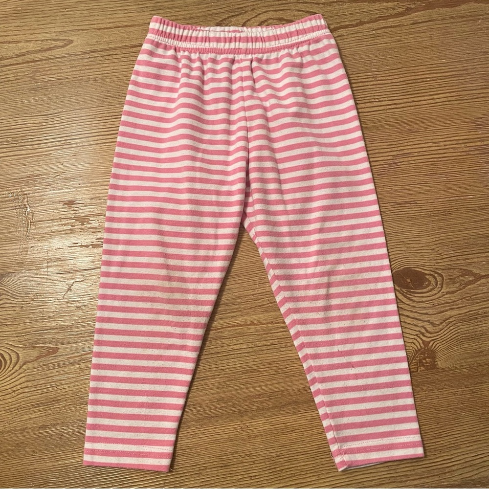 Vintage Zoodles Pink and White Striped Pants